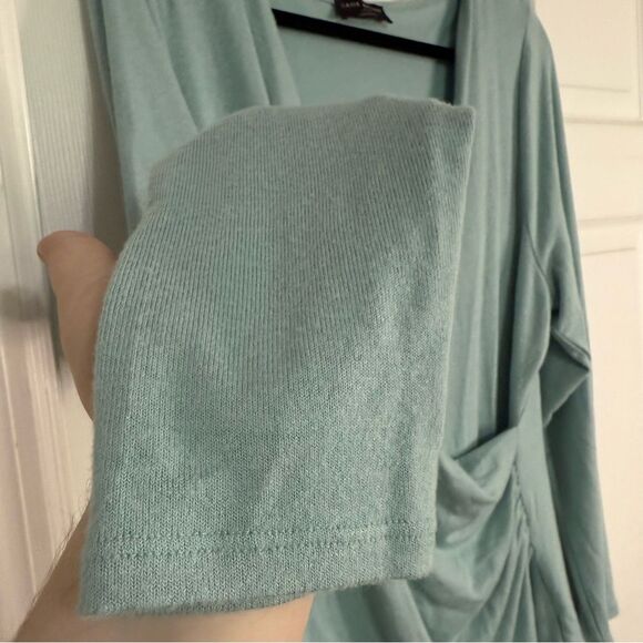 Lane Bryant Light Blue Women's Wrap Top 18/20 - Picture 6 of 8